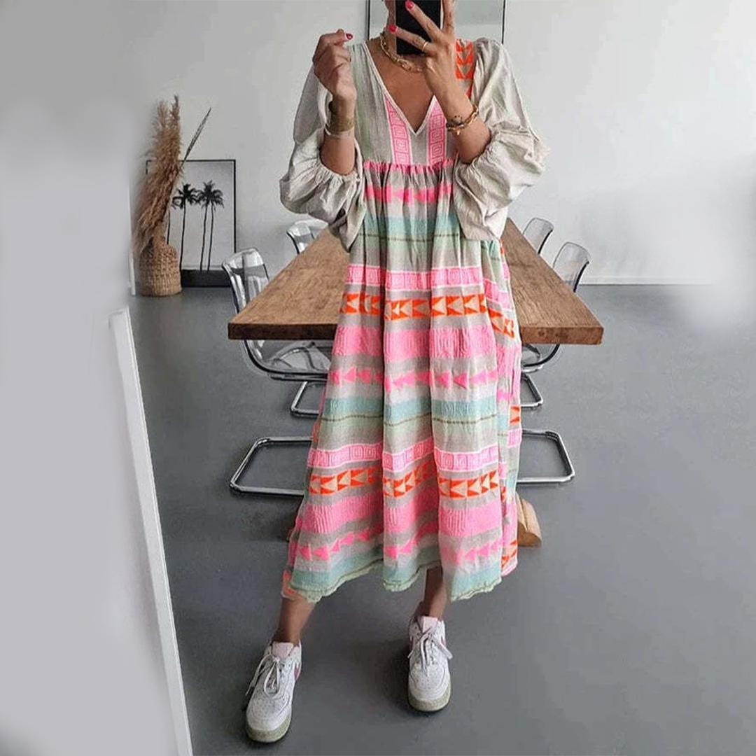Éléonore | Vestido Bohemio Patchwork