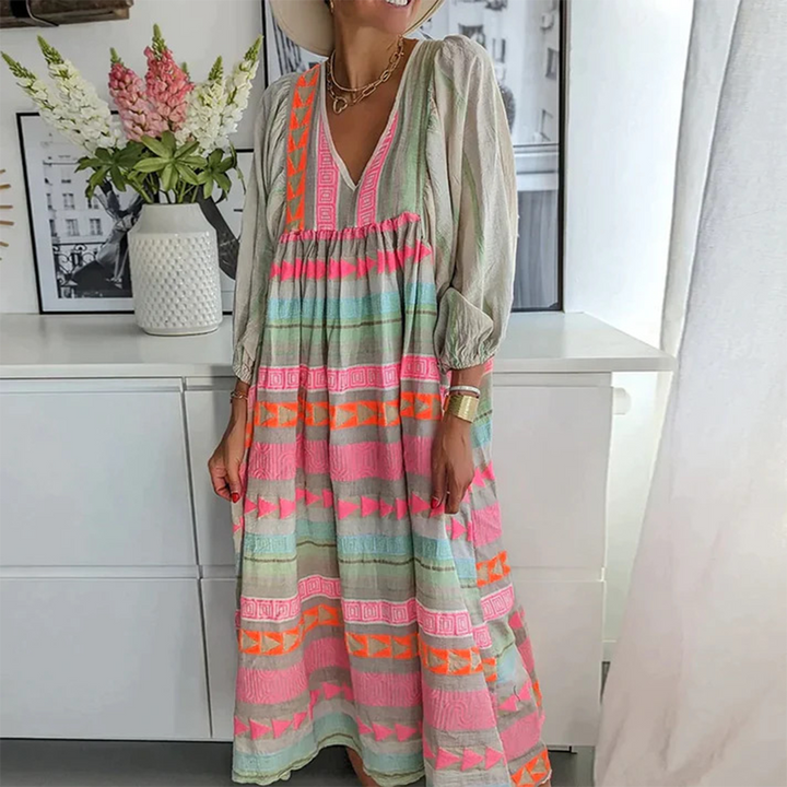 Éléonore | Vestido Bohemio Patchwork