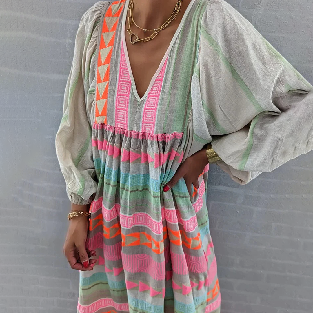 Éléonore | Vestido Bohemio Patchwork