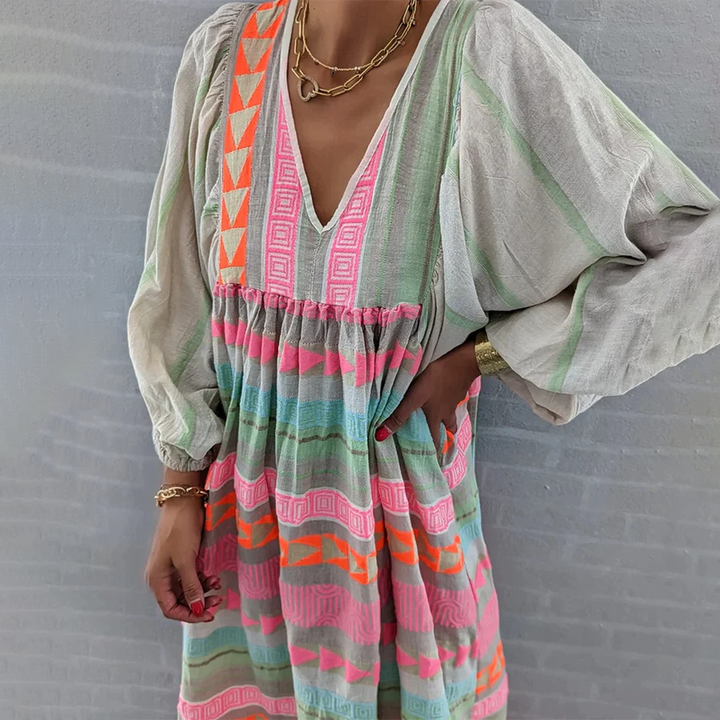 Éléonore | Vestido Bohemio Patchwork