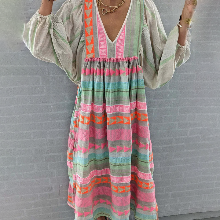 Éléonore | Vestido Bohemio Patchwork