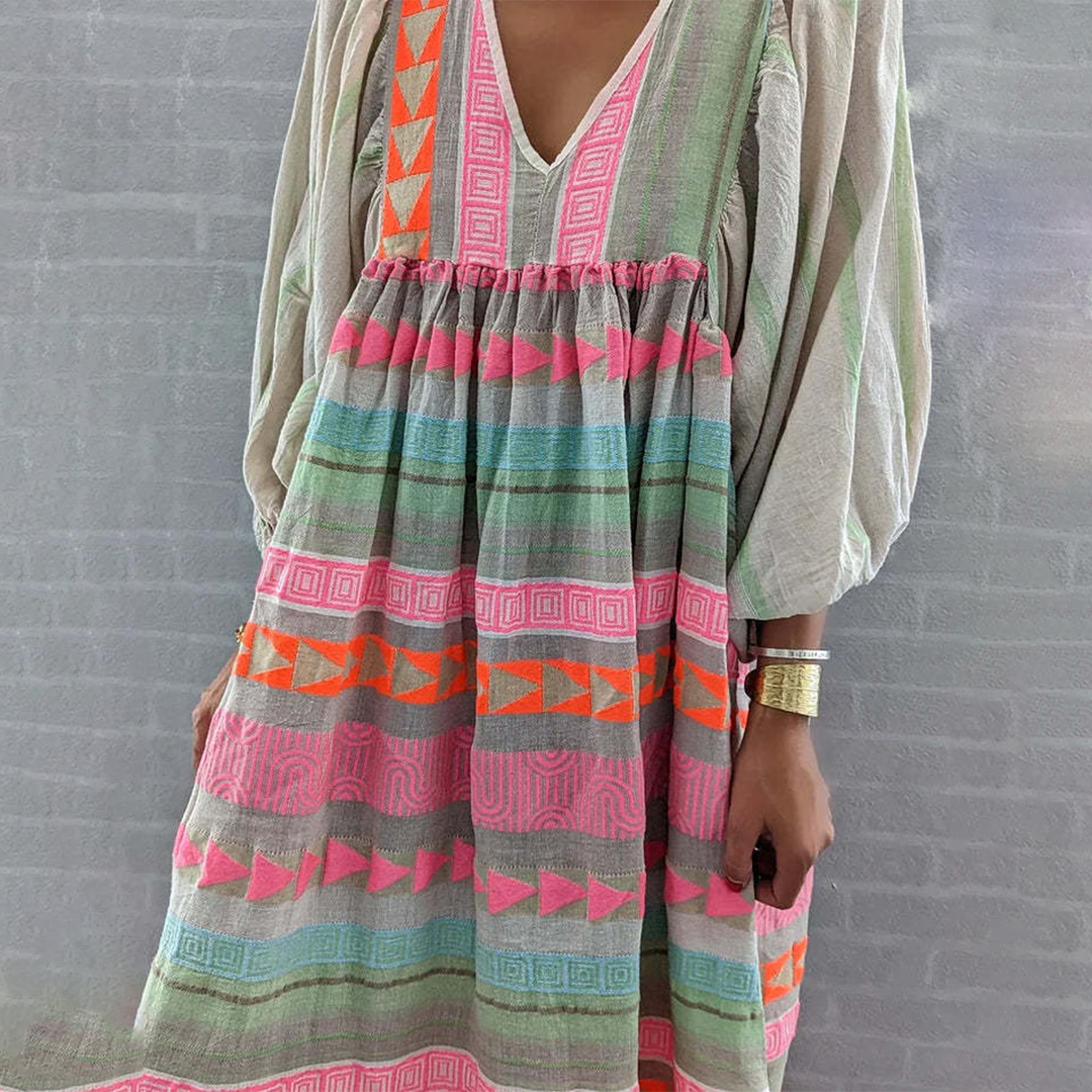 Éléonore | Vestido Bohemio Patchwork