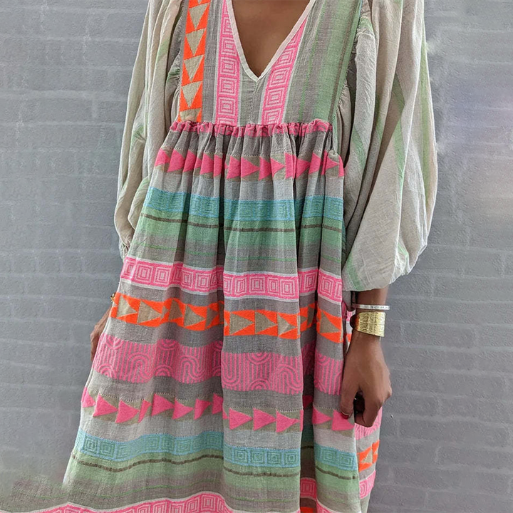 Éléonore | Vestido Bohemio Patchwork