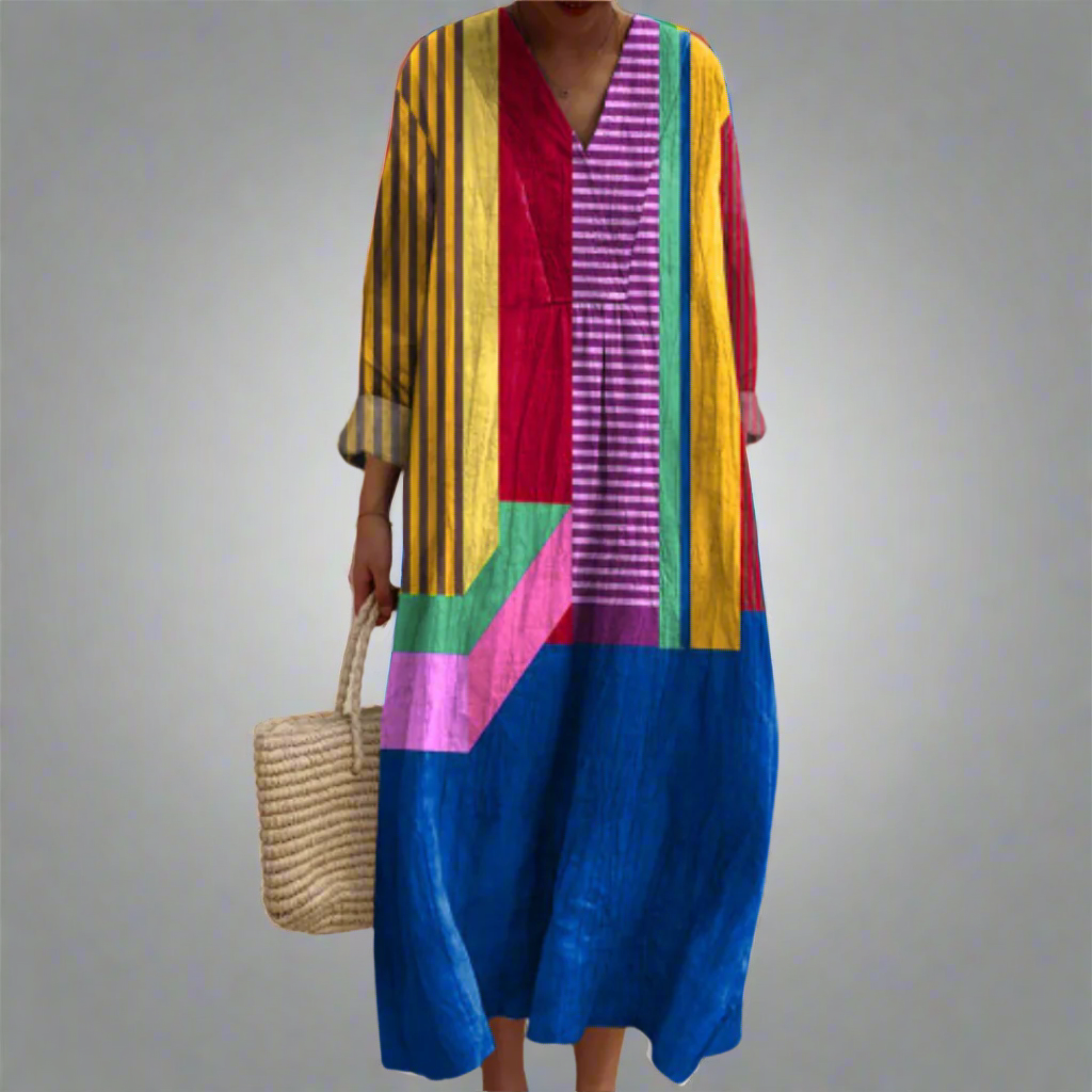 Quitterie | Vestido Gráfico Multicolor