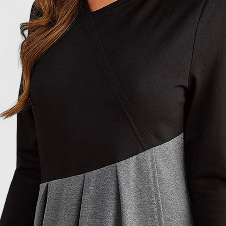 Madeleine | Vestido Maxi Bicolor Elegante