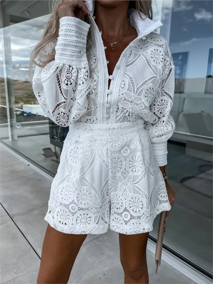 Lesley - Conjunto de Encaje Elegante