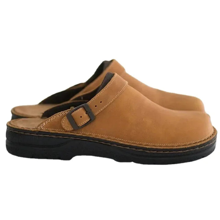 Victoire | Zuecos Ortopédicos de Cuero Natural