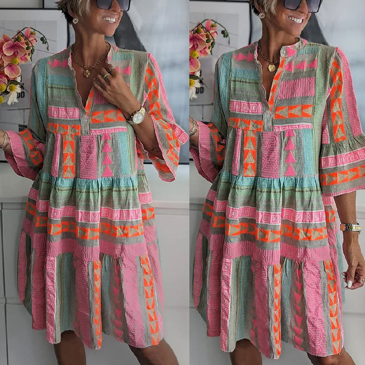 Eugénie | Vestido Bohemio Colorido