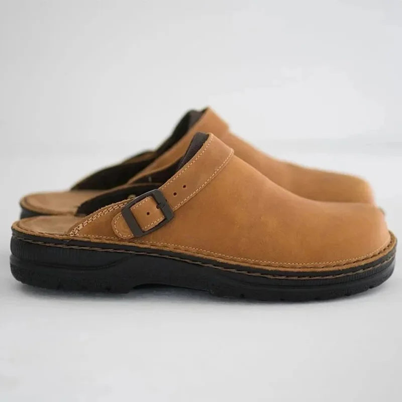 Victoire | Zuecos Ortopédicos de Cuero Natural