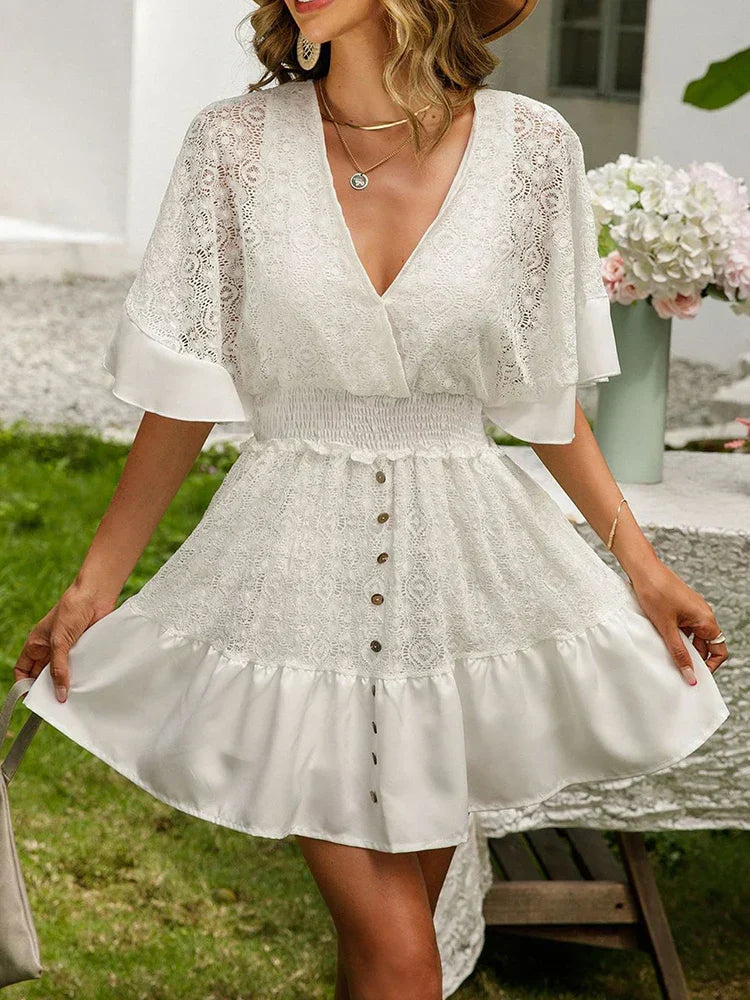 Carole | Vestido Corto Bohemio