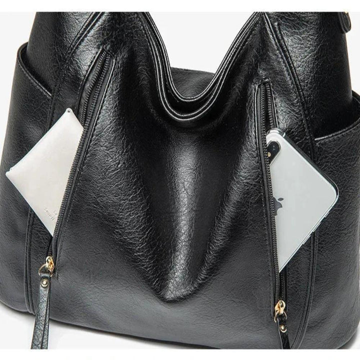 Mélanie | Bolso de Hombro Elegante Multi-Zips