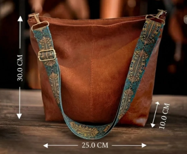Maïa | Bolso Bandolera Bohemio de Cuero Vintage