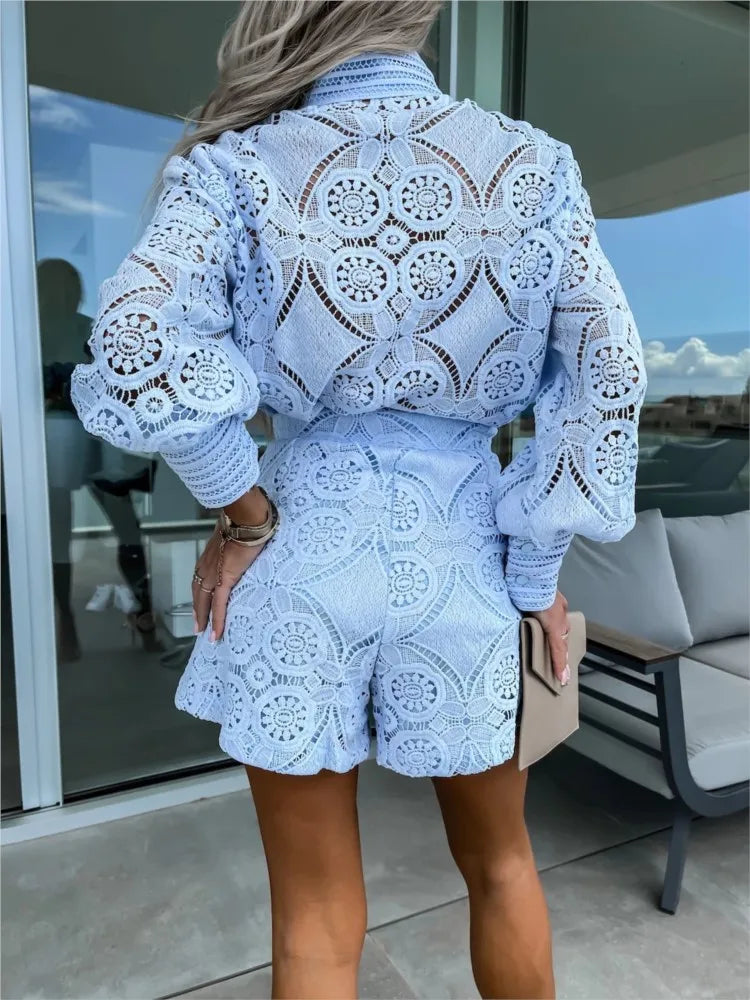 Lesley - Conjunto de Encaje Elegante