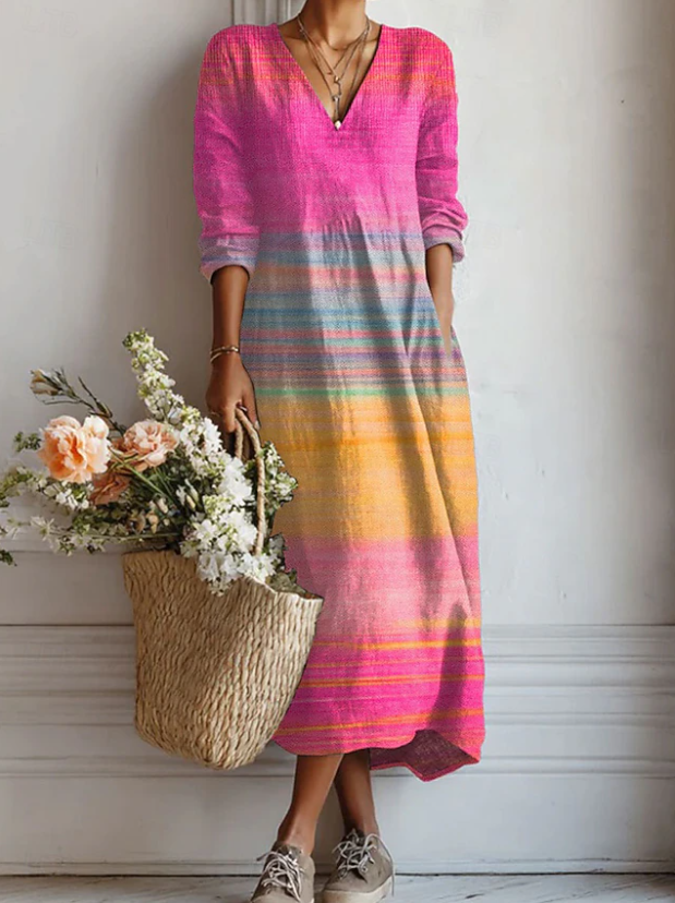Capucine | Vestido Impreso Degradado