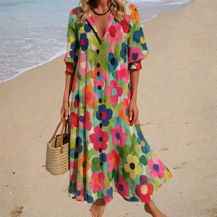 Hortense | Vestido Maxi Impreso Floral