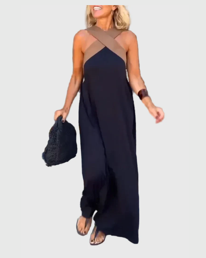 Maëlys | Vestido Maxi Espalda Descubierta Elegante