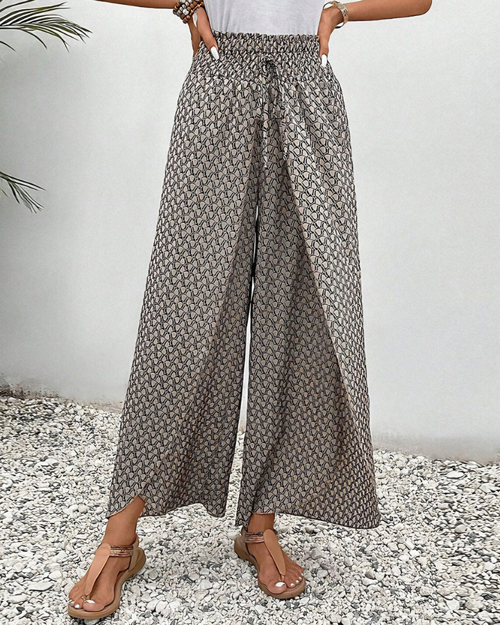 Gabrielle | Pantalón Palazzo Impreso Elegante