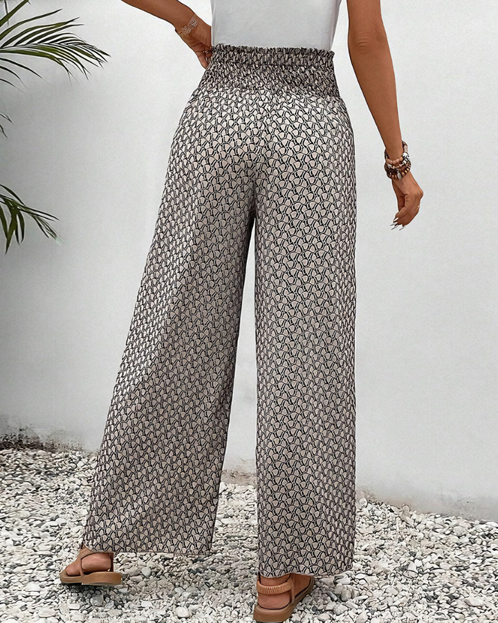 Gabrielle | Pantalón Palazzo Impreso Elegante