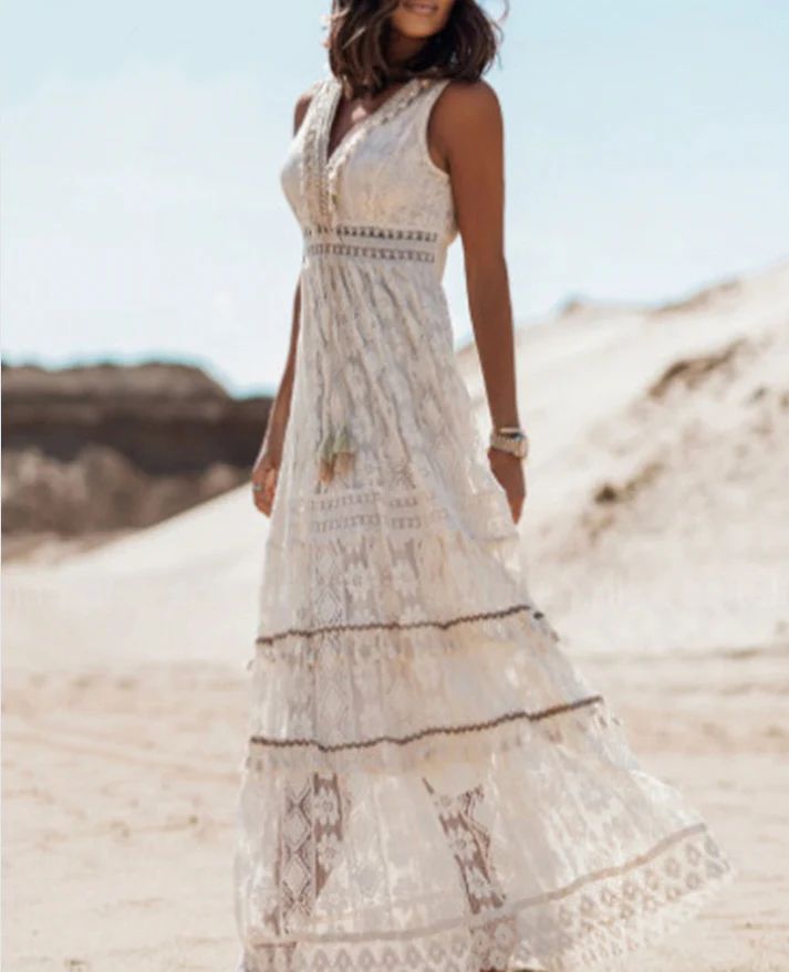 Cassandra | Vestido Maxi Bohemio Elegante
