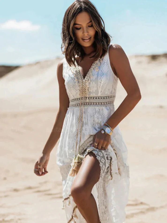 Cassandra | Vestido Maxi Bohemio Elegante