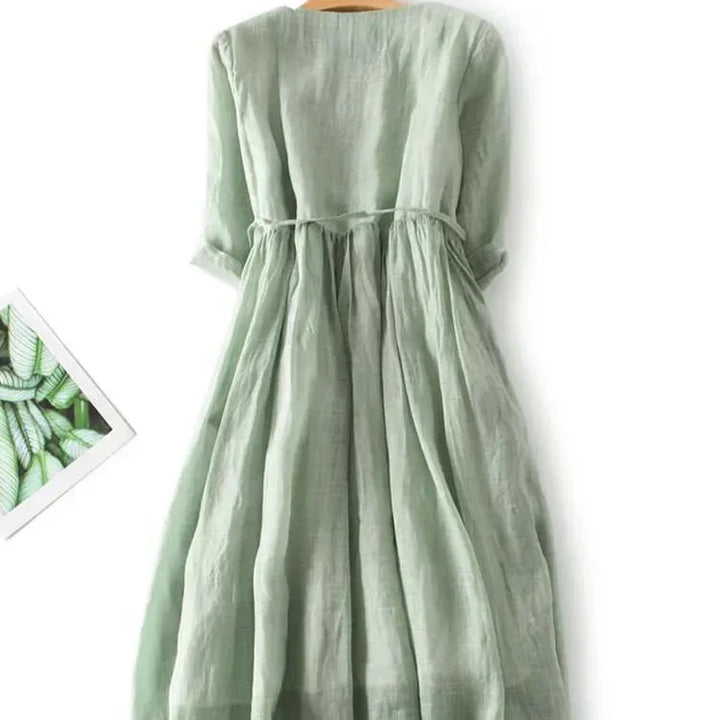 Auréline | Vestido Bohemio Natural