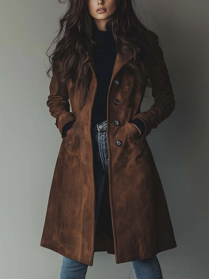 Sienna - Trench Elegante de Ante