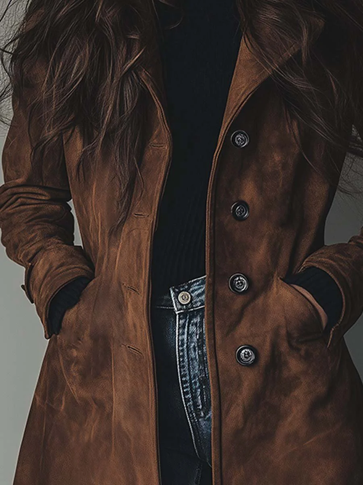 Sienna - Trench Elegante de Ante