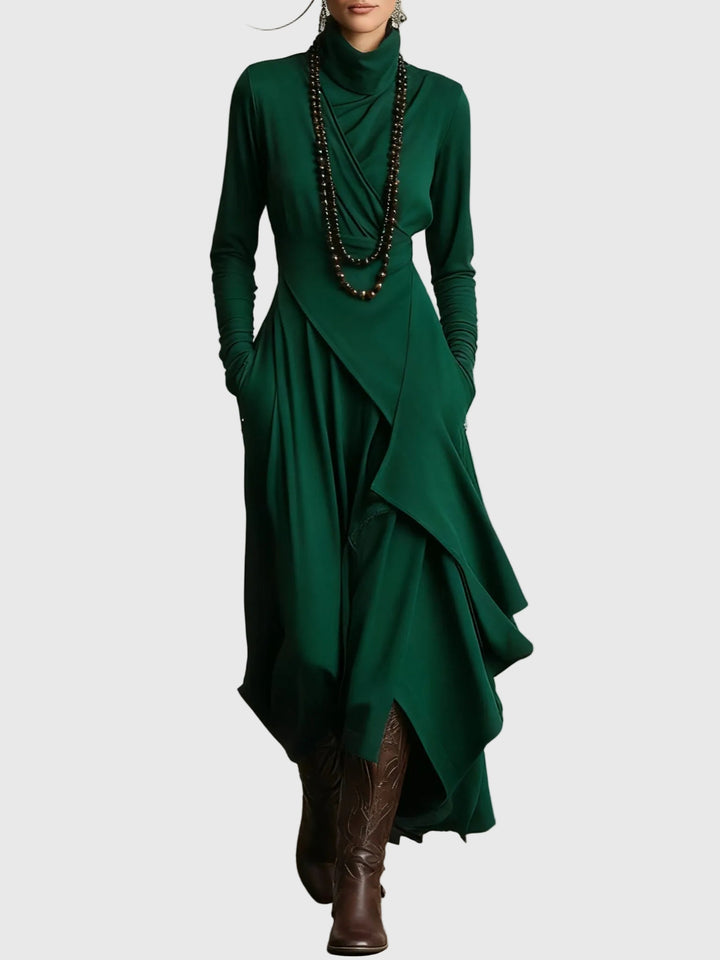 Isabeau | Vestido Maxi Drapé Elegancia