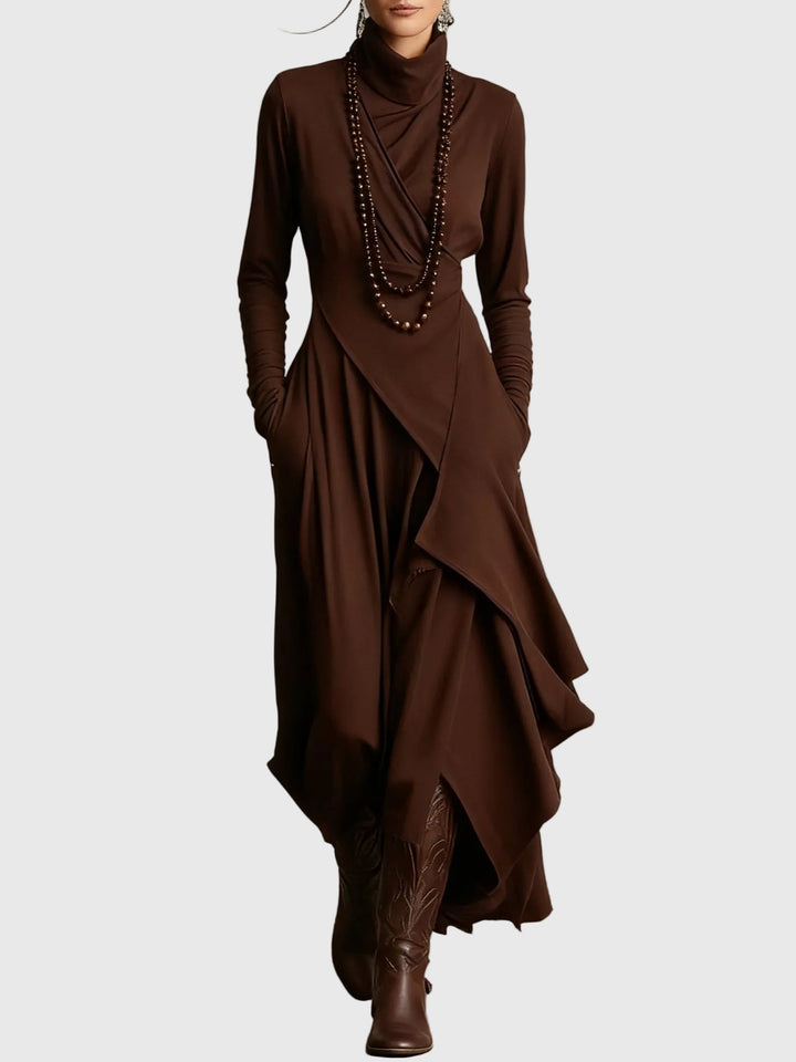 Isabeau | Vestido Maxi Drapé Elegancia