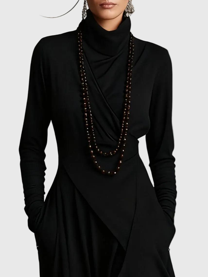 Isabeau | Vestido Maxi Drapé Elegancia