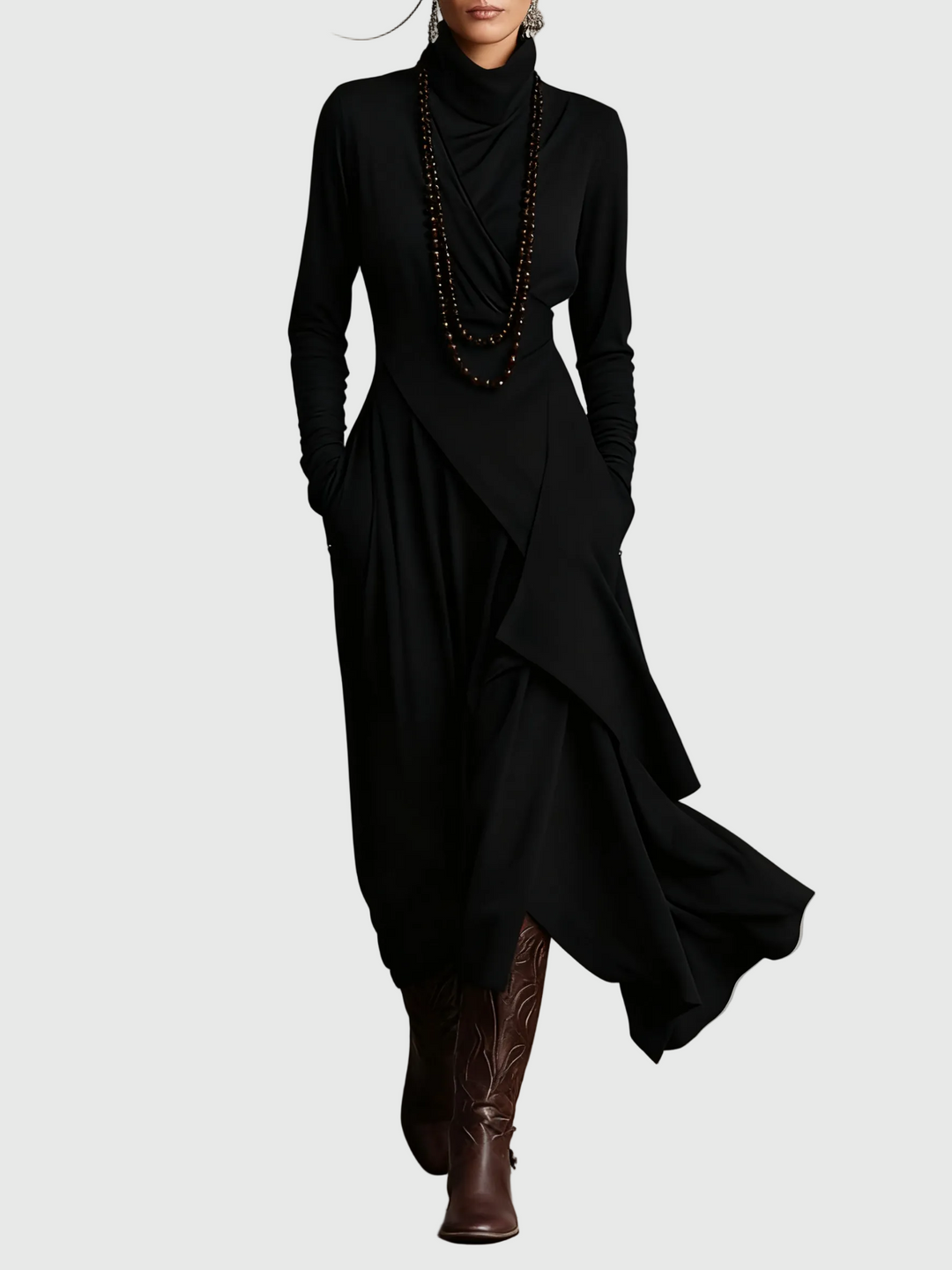 Isabeau | Vestido Maxi Drapé Elegancia