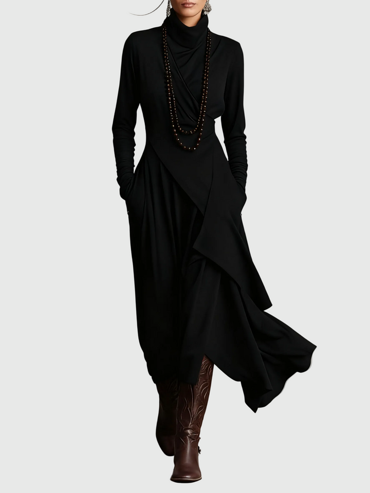 Isabeau | Vestido Maxi Drapé Elegancia