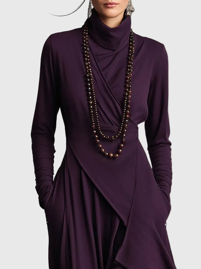 Isabeau | Vestido Maxi Drapé Elegancia