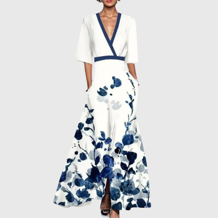 Sidonie | Vestido Maxi Cruzado Floral