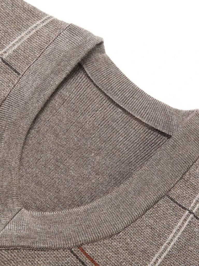 Academic Checkered Knit Vest - Dalton & Rowe
