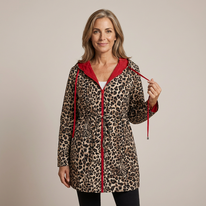 Léa - Abrigo Elegante de Leopardo