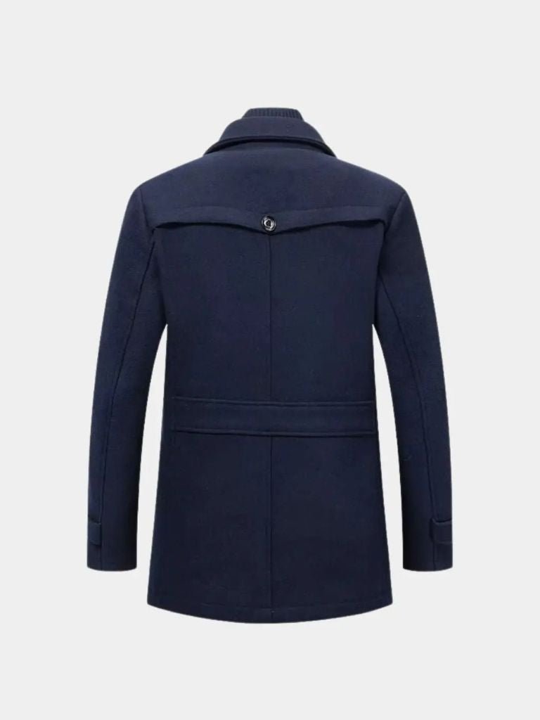 Aristocratic Black Wool Overcoat - Dalton & Rowe