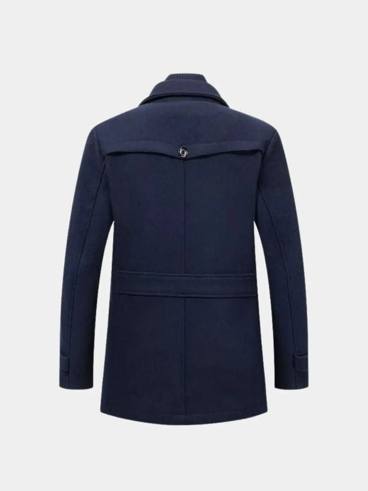 Aristocratic Black Wool Overcoat - Dalton & Rowe