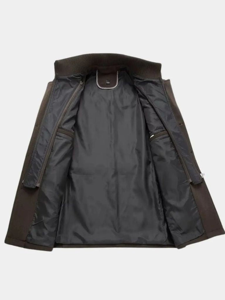Aristocratic Black Wool Overcoat - Dalton & Rowe