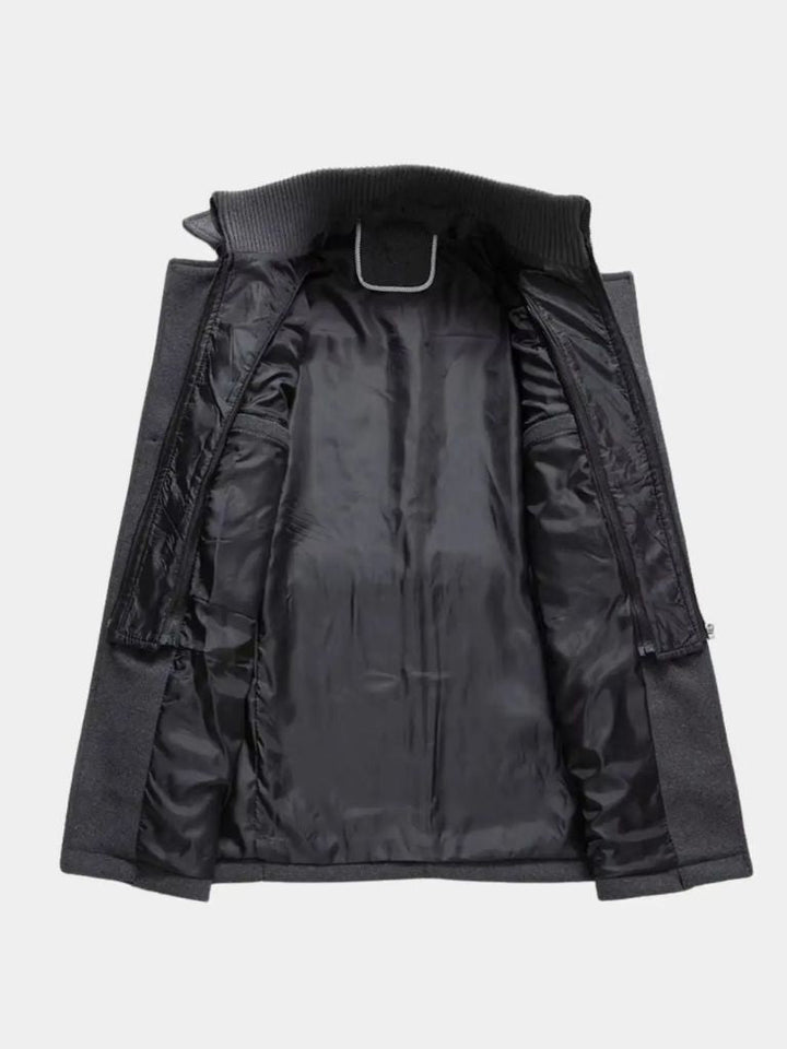Aristocratic Black Wool Overcoat - Dalton & Rowe