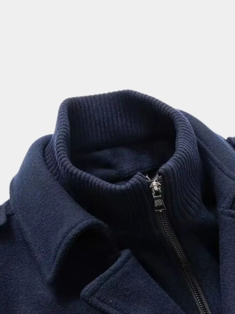 Aristocratic Black Wool Overcoat - Dalton & Rowe