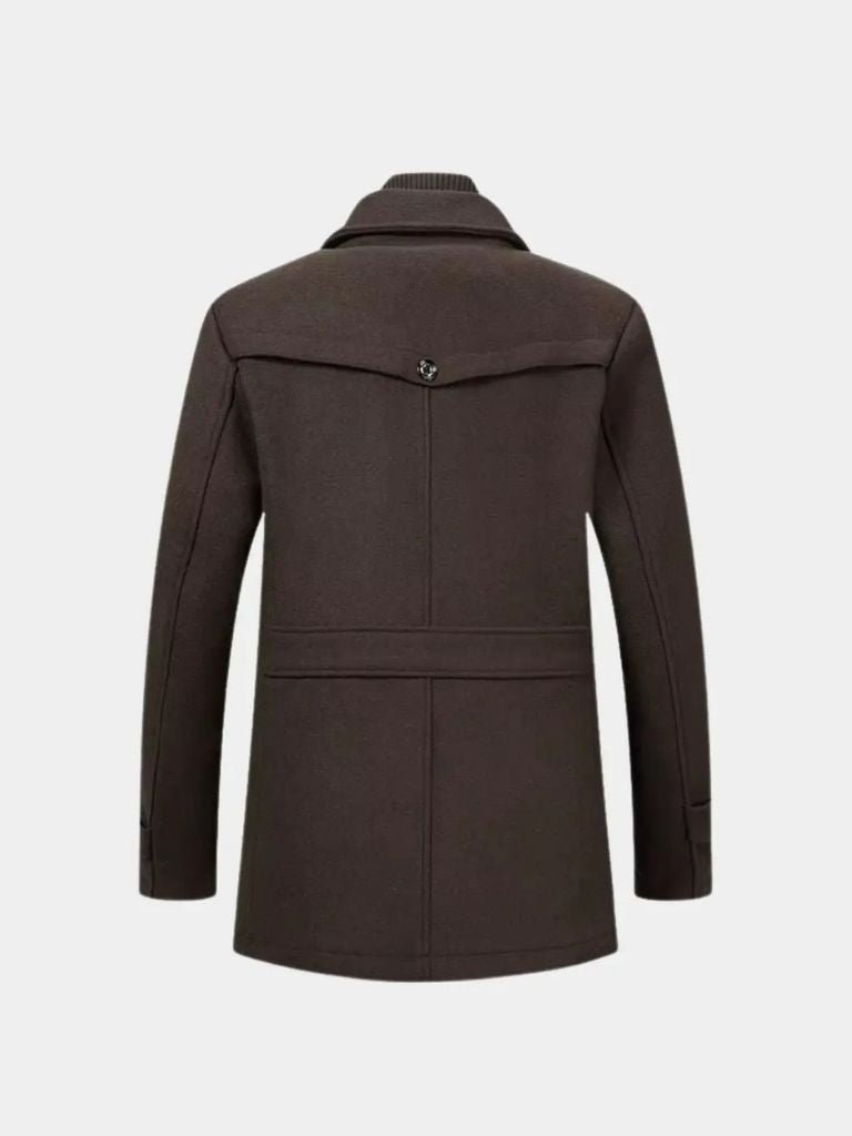 Aristocratic Black Wool Overcoat - Dalton & Rowe