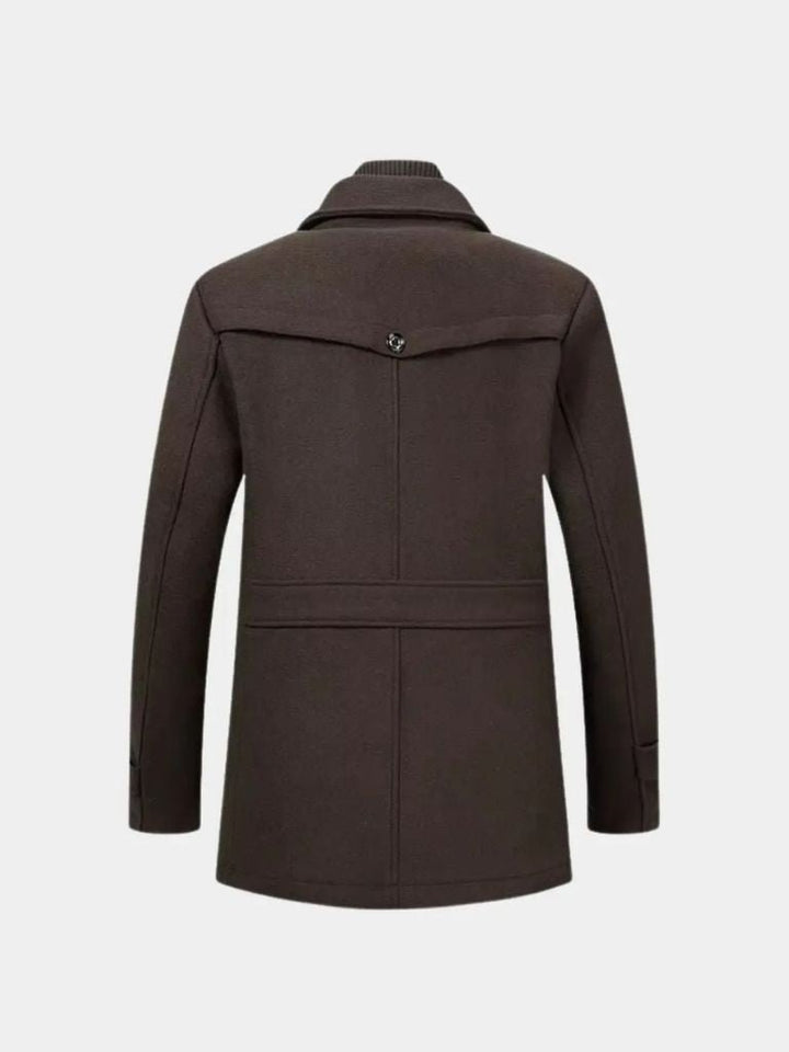 Aristocratic Black Wool Overcoat - Dalton & Rowe