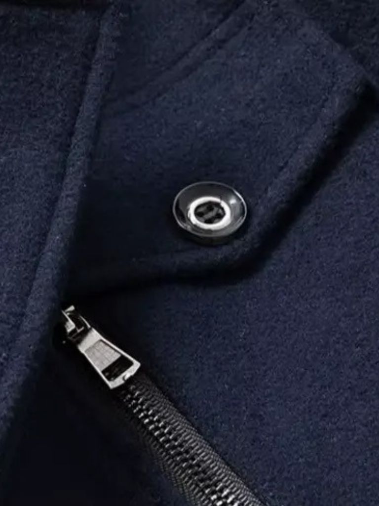 Aristocratic Black Wool Overcoat - Dalton & Rowe