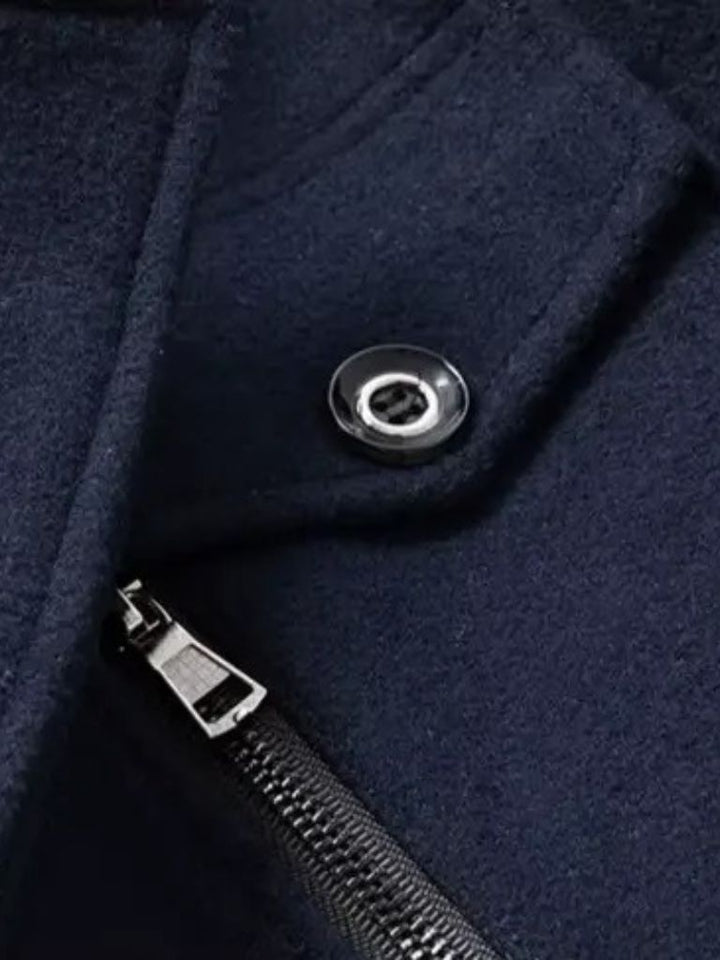Aristocratic Black Wool Overcoat - Dalton & Rowe