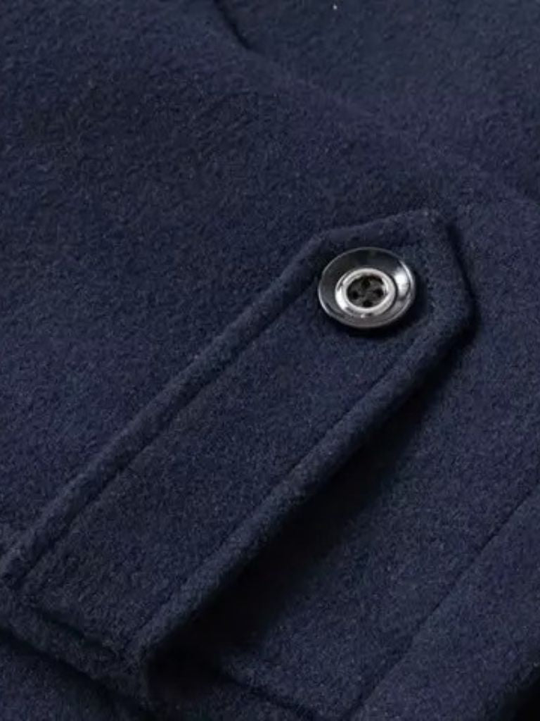 Aristocratic Black Wool Overcoat - Dalton & Rowe