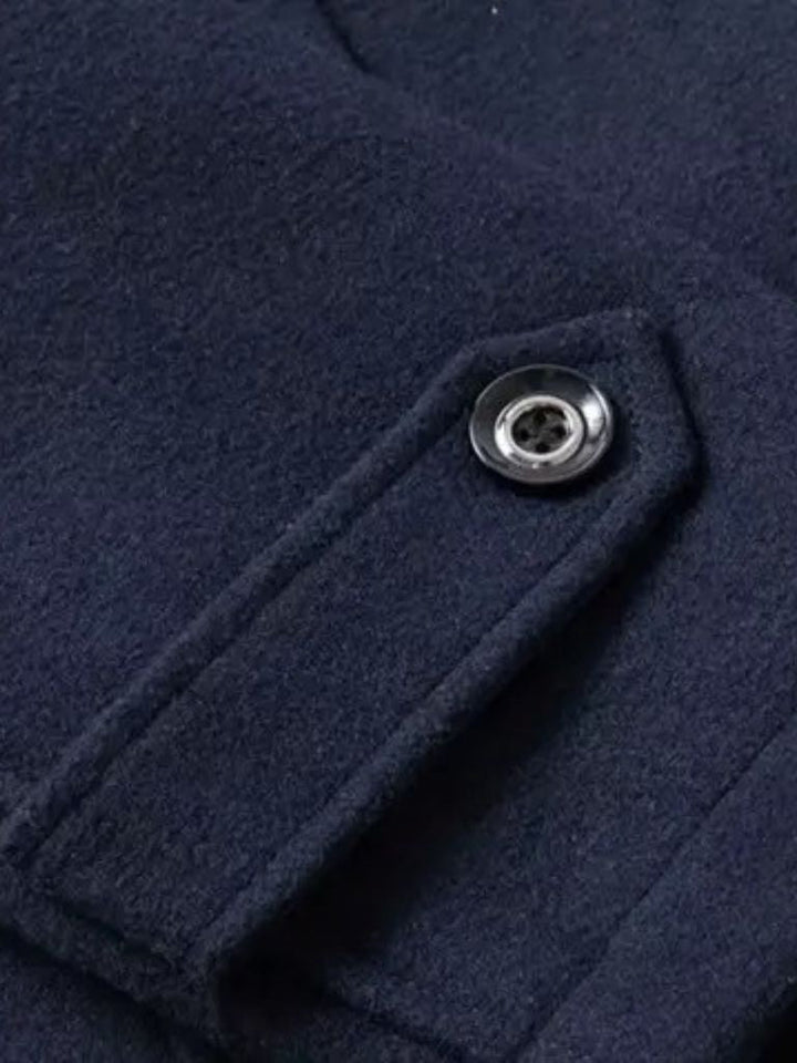 Aristocratic Black Wool Overcoat - Dalton & Rowe