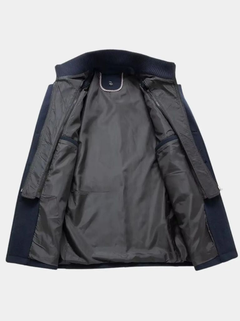 Aristocratic Black Wool Overcoat - Dalton & Rowe