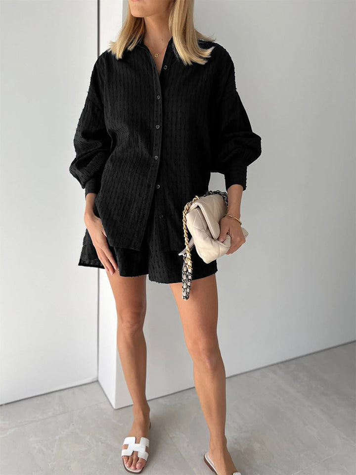 Elizabeth - Conjunto de Camisa y Shorts Ligeros