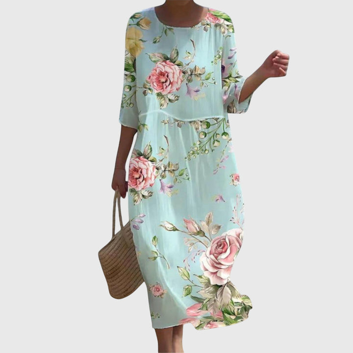 Rosalie | Vestido Maxi Floral Suave